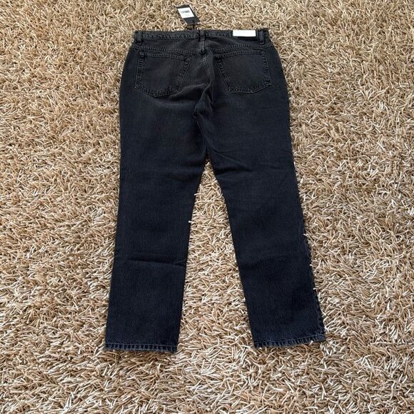 Re/Done 70s Straight High Rise Jeans Black Size 32 - Picture 7 of 8